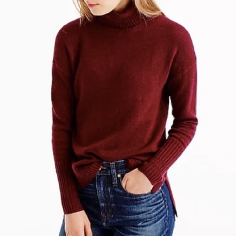 Jcrew relaxed wool turtleneck